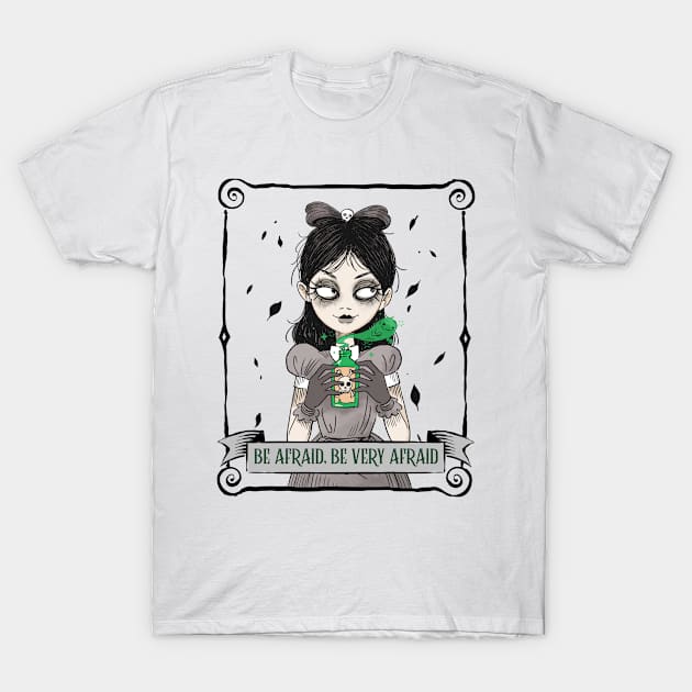 Be afraid, be very afraid gothic girl T-Shirt by Kataclysma